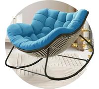 UYSSJTGAZ Cuscino di Ricambio Papasan - Morbido for Dondolo da Interno/Esterno, in Vimini, Rattan, Amaca e Cesto Appeso for Patio, Giardino, Veranda, Balcone(Light Blue)