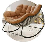 UYSSJTGAZ Cuscino di Ricambio Papasan - Morbido for Dondolo da Interno/Esterno, in Vimini, Rattan, Amaca e Cesto Appeso for Patio, Giardino, Veranda, Balcone(Light Curry)