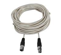 UYSTDMXKA Cavo microfonico XLR maschio-femmina, cavo audio professionale per microfono con terminali in rame privi di ossigeno, cavo XLR schermato ad alta densità per mixer audio da palco e (15m)