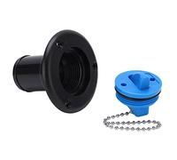 UYSTDMXKA Copertura per boccaporto d’Acqua, Ingresso d’Acqua per Barca in plastica Resistente alla corrosione con Collegamento a Catena, Tappo di riempimento per Coperta in ABS Satinato