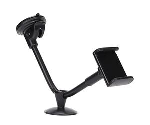 UYSTDMXKA LP - Supporto universale a ventosa per parabrezza di auto per telefono cellulare da 3,5-5,5 pollici, compatibile con smartphone e tablet, ventosa adesiva in PU riutilizzabile con d