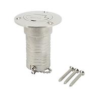 UYSTDMXKA Riempitivo per Ponte di imbarcazioni Marine con Tappo Senza Chiave, Bocchetta per Carburante in Acciaio Inossidabile Lucido a Specchio per Barche, Yacht, roulotte e rimorchi (Gas)