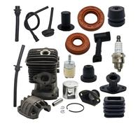 UYTGFO Adatto for 2500 25cc Filtro olio carburante Tubo flessibile Tampone Tappo Guarnizione Piccola motosega 34mm Kit cilindro pistone