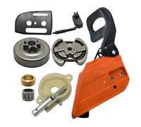 UYTGFO Adatto for Husqvarna 136 137 141 142 Motosega Maniglia Protezione Ingranaggio a vite senza fine Piastra della barra Freno catena Coperchio pignone Tamburo frizione Kit pompa olio