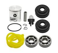 UYTGFO Adatto for Husqvarna 235 236 236E 240 240E Cuscinetto a manovella Guarnizione olio Tubo carburante Pompetta di adescamento Motosega Ricambio Kit fascia pistone da 39 mm