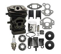 UYTGFO Adatto for Husqvarna 240 240E 235E 235 236 236E Kit guarnizione cuscinetto manovella Motosega AV Tampone Supporto Molla Cilindro Pistone Set 39mm