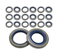 UYTGFO Adatto for Husqvarna 362 365 for motosega speciale 371XP 371 K 372 XP 375 K EPA 503260301 505275719 Set di 10 paraoli
