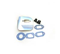 UYTGFO Adatto for Husqvarna 61 268 272 272XP 268K 272K 272S Parti speciali for motosega Marmitta di scarico Deflettore Staffa Guarnizione Kit bulloni