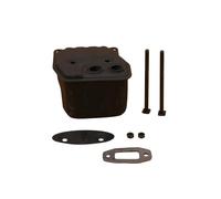 UYTGFO Adatto for marmitta for motosega 4500 5200 5800 HUNDURE 45cc 52cc 58cc Motosega da giardino Marmitta a due fori Ricambi