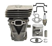 UYTGFO Adatto for motosega Husqvarna 135 140 135E 140E Anello perno di ricambio for pezzi di ricambio S 41 mm Cilindro Pistone Candela Guarnizione Kit
