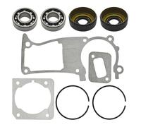 UYTGFO Adatto for motosega Husqvarna 346XP 350 351 353 Cilindro Carter Marmitta Guarnizioni Albero Motore Cuscinetto a sfere Anelli da 45 mm Set guarnizioni