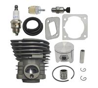 UYTGFO Adatto for motosega Husqvarna 350 346 351 353 Sostituisci 503869971 W Valvola di decompressione Filtro carburante Guarnizione Cilindro Pistone Anello Kit 44mm