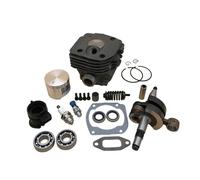 UYTGFO Adatto for motosega Husqvarna 372XP 372 371 365 362 Parti del motore for revisione testata cilindro pistone albero motore cuscinetto guarnizione kit motore da 50 mm