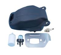 UYTGFO Adatto for motosega Husqvarna 545 550XP Bulbo di innesco Filtro carburante Parti di ricambio 523052602 Kit piastra deflettrice silenziatore marmitta