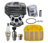 UYTGFO Adatto for motosega Husqvarna 545 550XP for JONSERED CC2252 W Anello valvola di decompressione Candela Cilindro Pistone Filtro aria