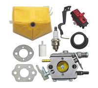 UYTGFO Adatto for motosega Husqvarna 55 50 51 503281504 530717901 W Guarnizione leva asta di coke Candela Interruttore carburatore Filtro aria carburante Linea