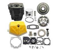 UYTGFO Adatto for motosega Husqvarna 55 51 50, pignone da 325" e 7 denti, cuscinetto, motore, parti del motore, cilindro da 45 mm, pistone, kit tamburo frizione