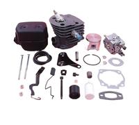 UYTGFO Adatto for motosega Husqvarna 55 51 501766605 503218202 503281504 503609171 Kit di riparazione pistone marmitta carburatore cilindro da 46 mm