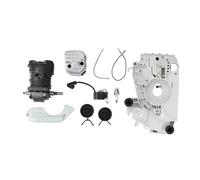 UYTGFO Adatto for motosega Stihl 018 MS180 MS170 Carter motore 38 mm Cilindro Pistone Marmitta Bobina di accensione Albero motore Kit di riparazione motore superiore