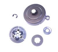 UYTGFO Adatto for motosega Stihl 024 026 MS240 MS260 MS270 MS280 1121 160 2051 Kit pignone tamburo frizione 3/8" Picco 7T 1121 007 1039