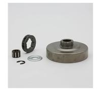 UYTGFO Adatto for motosega Stihl MS 044 046 361 440 460 MS361 MS440 MS460 11280071000 tamburo frizione 3/8 7T pignone cuscinetto ad aghi clip rondella