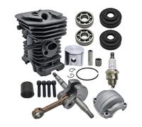 UYTGFO Adatto for pezzi di ricambio for motosega a gas HUSQVARNA 136 137 141 142 530069941 Kit motore con pistone, cilindro, albero motore, cuscinetto a manovella, paraolio da 40 mm