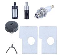 UYTGFO Fit For S-T-H-I-L 017 018 Chainsaw Parts 1130 124 0800 Spark Plug Fuel Filter Oil Filter Oil Cap MS170 MS180 Air Filter Tune Up Kit