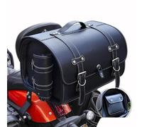 UYTKTN Bauletto in Pelle per Moto per Harley Davidson Road King 1994-2024, Borsa Moto Bagagli Moto Strumento Impermeabili, Grande capacità Moto Baule Posteriore Moto Valigia,A Black