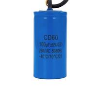 UYUUBNK 1 PZ CD60 100UF 250V AC Condensatore di Avvio Per Motore Elettrico Heavy Duty Compressore D'aria Rosso Giallo Due Fili