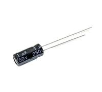 UYUUBNK 500PCS 1UF250V Condensatore elettrolitico 250V1UF Condensatore elettrolitico in alluminio 6.3 * 12mm