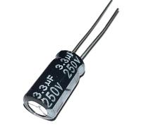 UYUUBNK Condensatore elettrolitico in alluminio 250 V 3,3 uf250 V 250 V 3,3 mf 250 V 3,3 uf 4,7 uf 6,8 uf 250 v10 uf 250 v22 uf 250 v68 uf (250 v68uf F 5 pezzi)