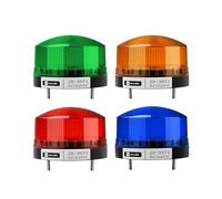 UYUUBNK Spia di Avvertimento del Segnale stroboscopico LED -3071 12V 24V 220V Spia LED Lampada Piccola Luce Lampeggiante Allarme(Blue,No Sound_220V)