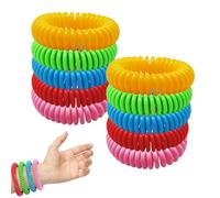 UYVPAER 10 Braccialetti Antizanzare Naturali Per Bambini Adulti - Bracciali Repellenti Zanzare Con Oli Essenziali Citronella, Lavanda, Geranio - Braccialetti Anti Zanzare Regolabili, Impermeab