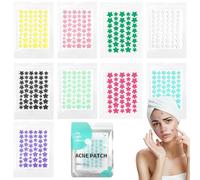 UYVPAER 360 Pezzi Cerotti Brufoli, 3 Taglie Pimple Patch Brufoli Idrocolloidi Stella Acne Patch Impermeabile Con Olio Dell'Albero Del Tè E Acido Salicilico Pimple Patches Giorno E Notte