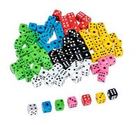 UYVPAER 70 Mini Dadi Quadrati Assortiti Da Dimensioni Standard 8Mm - Dadi Multicolori Per Giochi Da Tavolo, Attività A Tema Casinò, Lezioni Di Matematica E Feste