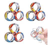 UYVPAER Anelli Magnetici Giocattolo, Adhd Fidget Giocattoli Agitarsi, Magneti Agitarsi Anelli Per Terapia Di Sollievo Dall'Ansia E Distogliere L'Attenzione, Compleanno Pacchettoper Adulti Bamb
