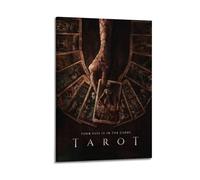 UYYRWEQRTR 1 poster del film sui tarocchi, decorazione artistica da parete decorativa vintage su tela per soggiorno e camera da letto (60 x 90 cm) con cornice