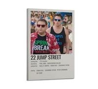 UYYRWEQRTR 22 poster di Jump Street su tela, decorazione artistica da parete, stile vintage, per soggiorno, camera da letto, 60 x 90 cm, con cornice