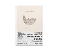 UYYRWEQRTR Appaloosa Bones di Gregory Alan Isakov, album, poster estetico da parete, decorazione artistica da parete, poster decorativo vintage su tela per soggiorno e camera da letto (50 x 75 cm