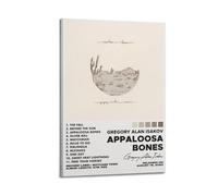 UYYRWEQRTR Appaloosa Bones di Gregory Alan Isakov - Poster estetico da parete, decorazione artistica da parete, stampa vintage su tela per soggiorno e camera da letto, 60 x 90 cm, stile cornice