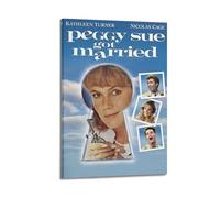 UYYRWEQRTR Poster del film Peggy Sue Got Married, decorazione artistica da parete decorativa vintage su tela per soggiorno e camera da letto, 20 x 30 cm, con cornice