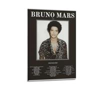 UYYRWEQRTR Poster di Bruno Mars, stampa artistica da parete decorativa in stile vintage, su tela, per soggiorno, camera da letto, 40 x 60 cm, con cornice