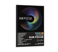 UYYRWEQRTR Sub Focus by Sub Focus - Poster con album, decorazione artistica da parete, stile vintage, per soggiorno e camera da letto, 20 x 30 cm, con cornice