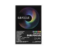 UYYRWEQRTR Sub Focus by Sub Focus - Poster con album di Sub Focus, decorazione artistica da parete, stile vintage, per soggiorno e camera da letto, 50 x 75 cm, senza cornice