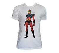 UZ Design T Shirt Actarus Uomo Bambino Duke Fleed Maglietta Goldrake Cartoni Animati Anni 80, Bambino 3-4 Anni