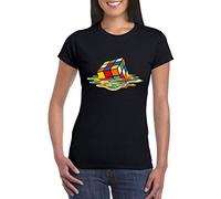 UZ Design T Shirt Cubo di Rubik Donna Bambino Sheldon Cooper Maglietta Big Bang Theory Sheldon, Donna - XL Plus
