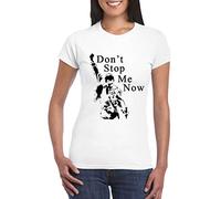 UZ Design T Shirt Freddie Donna Ragazza Bambino Don't Stop Me Now Maglietta Rock Band, Bambino 7-8 Anni