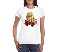 UZ Design T Shirt Lady Oscar Donna Ragazza Bambino Anime Maglietta Cartoni Animati Anni 80 90, Donna - M Plus