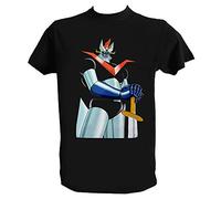UZ Design T Shirt Mazinga Z Anime Manga Maglietta Robot Anni 80 Uomo Donna Bambino Mazinger Z, Nero Uomo - 3XL