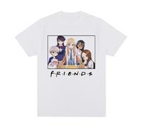 Uzaki Chan Wants To Hang out Hana T Shirt Men Harajuku Graphic My Dress Up Darling Marin White XL